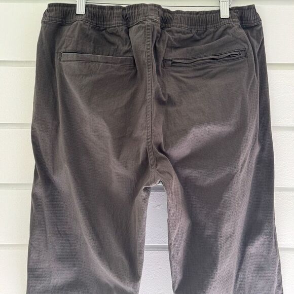 Onia Men’s All Terrain Ripstop Drawstring Pants In Grey/Charcoal Size XL - Picture 7 of 16
